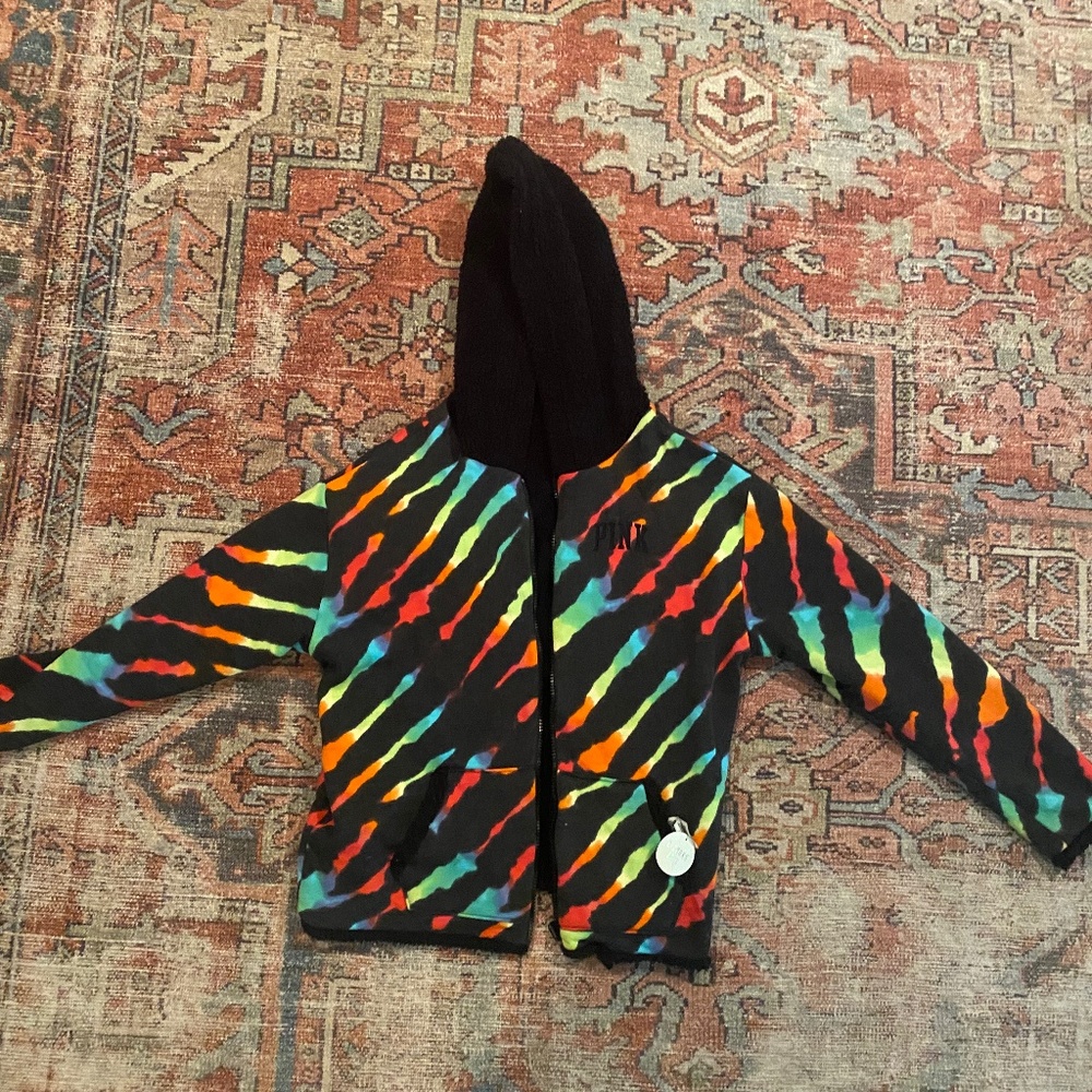 Victoria’s Secret pink Sherpa fleece hoodie